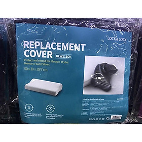Mua Vỏ gối thay thế cho gối cong HLW111 (màu xám đậm) - HLW111CV-Chất liệu mềm mại dễ dàng giặt và làm sạch