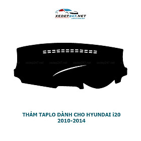 Thảm Taplo dành cho xe Hyundai i20 2010 đến 2018 chất liệu Nhung, da Carbon, da vân gỗ