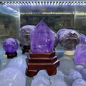 Khối Trụ Đá Phong Thủy Thạch Anh Tím Amethyst Thiên Nhiên