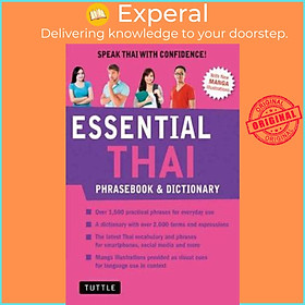 Sách - Essential Thai Phrasebook and Dictionary: Revised Edition : S by Jintana Rattanakhemakorn (US edition, paperback)