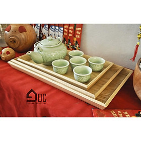 Khay gỗ, khay trà đẹp trang trí decor gỗ tần bì