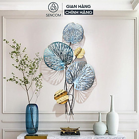 Mua Tranh sắt treo tường nghệ thuật lá bèo SENCOM đồ vật decor trang trí nhà cửa mã B115