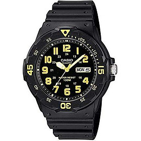 Casio Men's MRW-200H-9BVDF Sports Analog Dive Quartz Black Watch
