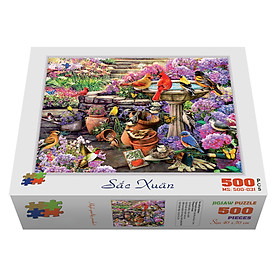 Bộ tranh xếp hình cao cấp 500 mảnh ghép – Sắc Xuân