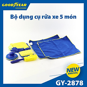 Bộ Rửa Xe Chuyên Nghiệp Dụng Cụ 5 Món Đa Năng Chăm Sóc Vệ Sinh Ô tô Xe Máy Tại Nhà GOODYEAR GY-2878 - Nhập Khẩu Chính Hãng