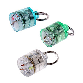 3Pcs Underwater LED Fishing Light Deep Drop Sea Fishing Lure Light Accessories, Green&White&Blue