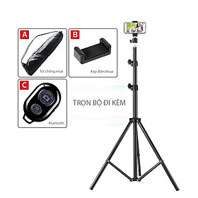 Giá đỡ điện thoại 3 chân kim loại để sàn chắc chắn