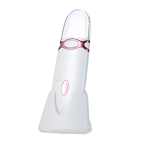 Skin Scrubber Facial Deep Cleansing Blackhead Removal Spatula Ion Pore Cleaner Face Lifting Tool with Charging Base