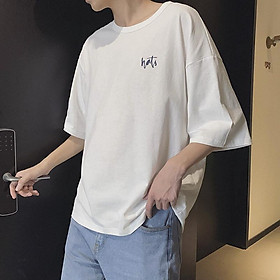 Áo bó sát/Áo T-shirt/Áo phông nam, cổ tròn, cộc tay, họa tiết in hoa, tay lỡ, phong cách Hàn Quốc TA60