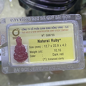 Bồ Tát Đá Ruby Kiểm Định Tự Nhiên Phong Thuỷ