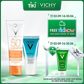 Bộ Kem Chống Nắng (Có Màu) Ngăn Sạm Da Và Giảm Thâm Nám Vichy Capital Soleil Anti-Daskspot