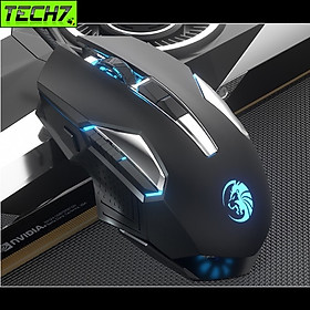Chuột LED RGB 7200DPI Gaming Macro Mouse C8 cho máy tính Laptop hàng nhập khẩu - Black