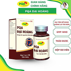 Đại Hoàng PQA Hỗ Trợ Nhuận Tràng, Thông Tiện, Giảm Táo Bón Dùng Cho Người Ít Ăn Rau Hộp 30 Viên
