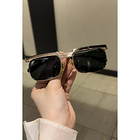 Kính râm Nam cao cấp Solex chữ H thủy tinh 14K Càng Titanium