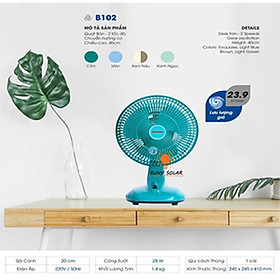 Mua Quạt Bàn mini SENKO B102 mát  không ồn - Hàng chính hãng