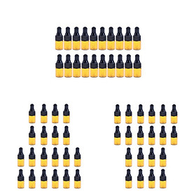 60x Refillable Dropper Bottle, Pipette Bottles, Glass Bottles for Essential Oils