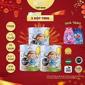 Combo 3 Hộp Sữa Hạt Miwako Vị Gạo Hộp 700g Malaysia, Sữa Thực Vật Hữu Cơ Dành Cho Bé Từ 1 Tuổi Dị Ứng Đạm Bò, Giảm Táo Bón - miwako