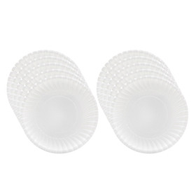 Lốc 40 Cái Dĩa Giấy PE FnB DT13 (13cm / Dĩa) - Trắng
