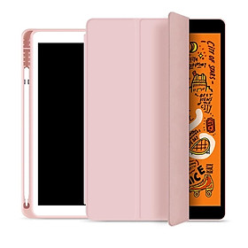 Smart Cover Silicon bảo vệ iPad có khe cắm Pen đủ size- Hàng nhập khẩu - Ipad Mini 4/5 - Hồng