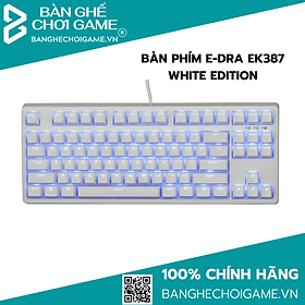 Bàn phím cơ E-DRA EK387 White Edition