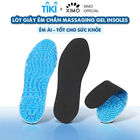 Lót giày massage bàn chân ximo xlgec02 màu đen cao cấp