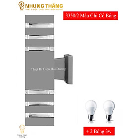 Mua Đèn tường Atimol 2 Đầu Đui E27 3358/2 Decor Vintage trụ cổng cột nhà chiếu sáng  3 Vạch Kẻ Mỗi Đầu - Có Video