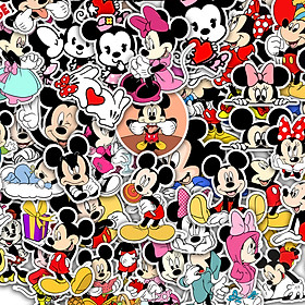 Sticker Dán Nón Bảo Hiểm , Dán Điện Thoại , Dán Vali | Set 50 Hình Chủ Đề Mickey