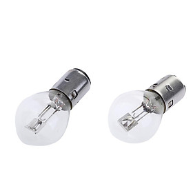 2x 12V 35W Bright White Halogen Headlight Headlamp Bulbs Clear BA20D S2