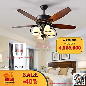 Mua Quạt trần phòng khách có đèn