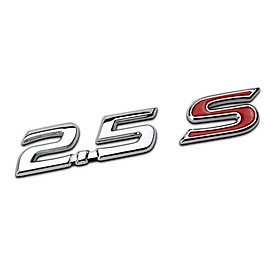 Decal tem chữ 2.5G, 2.5Q và 2.5S dán đuôi xe ô tô Toyota, chất liệu nhựa ABS cao cấp