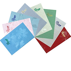 Combo 5 quyển Sổ bìa cứng, vân hoa nổi Minh Châu - Giao màu ngẫu nhiên