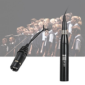 Xtuga My-201 Thu Nhỏ Tụ Điện Hai Hướng Micrô Dụng Cụ Micrô Với Nguồn Phantom 3 Chân 48V XLR Cho Phát Biểu, Nhà Hát, Dàn Nhạc Và Dàn Hợp Đồng Tăng Cường Âm Thanh Và Ghi Âm