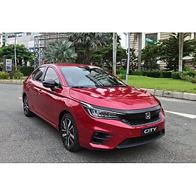 Viền Cong + Nẹp Chân Kính Dành Cho Xe Honda City 2021 Chất Liệu Inox Cao Cấp