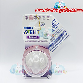 Núm ty Silicon mô phỏng tự nhiên hiệu Philips Avent cho trẻ sơ sinh