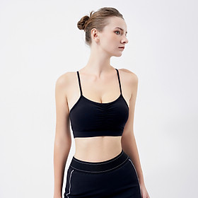 Áo Bra Tập Yoga Gym Hibi Sports BA515, Kiểu Hai Dây Nhún Giữa, Kèm Mút Ngực