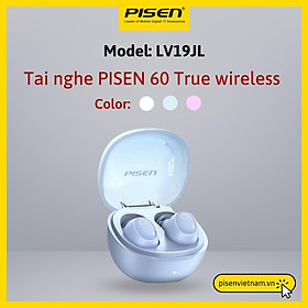 Tai nghe Bluetooth PISEN 60 True Wireless ( LV19JL ) màu trắng - Hàng chính hãng, bảo hành 18 tháng