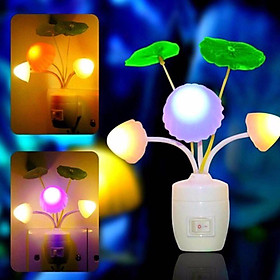 Mua Đèn ngủ chậu hoa nấm cảm ứng ánh sáng