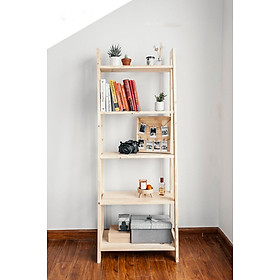 Mua Kệ Sách Gỗ Thông 5 Tầng- Kệ Trang Trí Morning House
