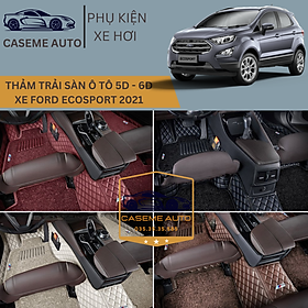 Thảm Trải Sàn, Lót Sàn Ô Tô 5D 6D Thiết Kế Theo Xe FORD ECOSPORT 2021 Chống Nước, Không Mùi - MẪU QUẢ TRÁM - Hàng Chính Hãng
