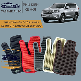 [TOYOTA LAND CRUISER PRADO] Thảm Trải Sàn, Lót Sàn Ô Tô Cao Su Eudora CloudFoam Thiết Kế Theo Xe Dành Cho Xe TOYOTA LAND CRUISER PRADO, Chống Nước, Không Mùi, Ngăn Bụi Bẩn, Dễ Vệ Sinh - Hàng Chính Hãng