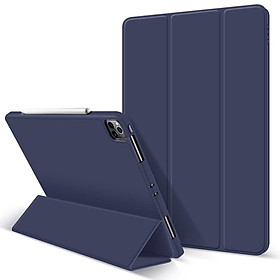 BAO DA SMART COVER SILICON, ỐP LƯNG SILICON CHO IPAD CÓ KHE CÀI BÚT APPLE PENCIL CHO IPAD 10.2 INCH, 10.5 INCH, IPAD PRO 11 INCH