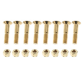 16 Pcs 1 Inch Skateboard Mounting Hardware Screws Bolts