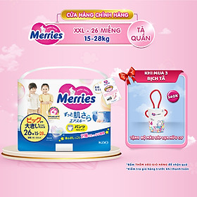 Tã/bỉm quần Merries size XXL - 26 miếng (dành cho bé từ 15 - 28kg)