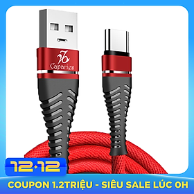 Cáp Sạc CAPARIES V2 Quick Charge 3.0 18W ,Siêu Bền 1 Mét - Dây dù 6 Lớp, Đúc Nguyên Khối, Sạc Nhanh 3.0 cáp sạc nhanh, siêu bền chống rối chống đứt, nâng cấp chip đôi, tương thích các dòng - CHÍNH HẢNG CAPARIES
