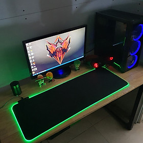 Mua Bàn Di Chuột RGB  Lót Chuột Pad đèn led RGB Loại Lớn kích thước 80cm*30cm*4mm
