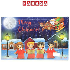 Bộ Xếp Hình Puzzle Minh Châu 70-060 - Noel An Lành (70 Mảnh Ghép)