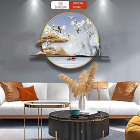 Mua Tranh sắt treo tường nghệ thuật  trang decor trang trí hoa xanh cao cấp - PD21