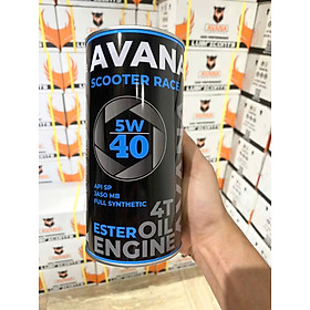 Nhớt Xe Tay Ga AVANA SCOOTER RACE 5W40 800 ml API SP/JASO MB ESTER