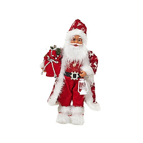 Santa Claus Decorations Santa Figurine for Indoor Outdoor Fireplace Birthday