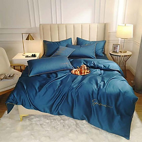 Bộ Chăn Ga Gối Lụa Tencel 60s Đơn Sắc LIDACO Cao Cấp